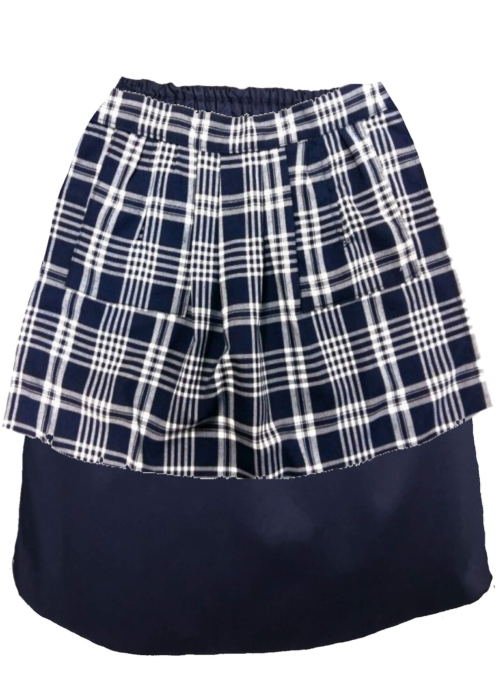 Falda Mahón Con Delantal Cuadros - Trajes Regionales Vascos