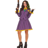Disfraz de Joker Morado A Rayas Mujer
