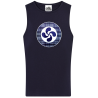 Camiseta Lauburu Circulo cuadros Tirantes Azul Infantil - Trajes Vascos