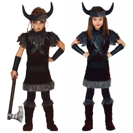 Disfraz De Vikingo o Vikinga Infantil - Disfraces De Barbaros y Vikingos