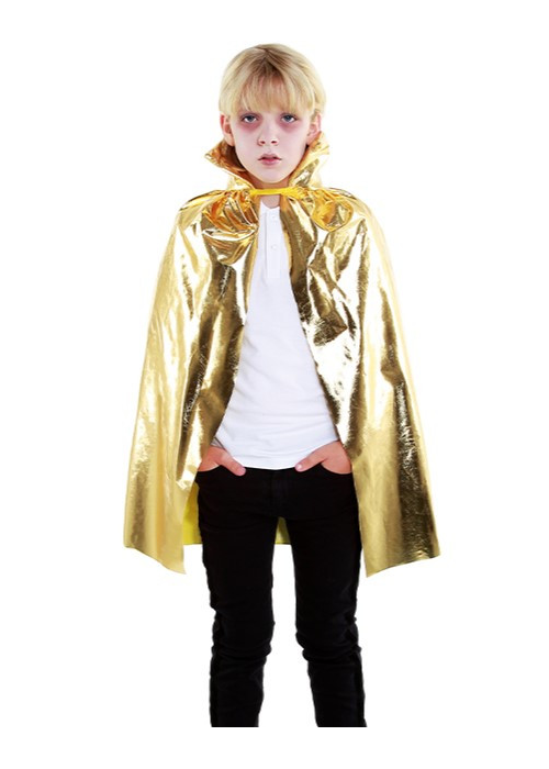 Capa Metalizada Dorada Infantil 90cm