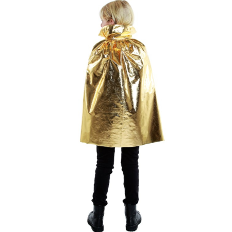 Capa Metalizada Dorada Infantil 90cm