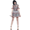 Disfraz de Arlequin Sangrienta Mujer - Payasa Halloween
