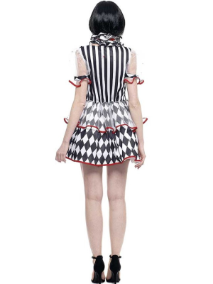 Disfraz de Arlequin Sangrienta Mujer - Payasa Halloween