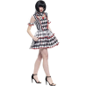 Disfraz de Arlequin Sangrienta Mujer - Payasa Halloween