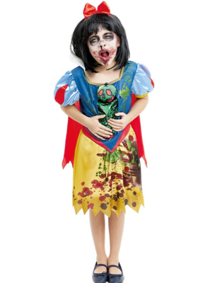 Disfraz de Princesa Nieves Zombie niña - Disfraces Halloween