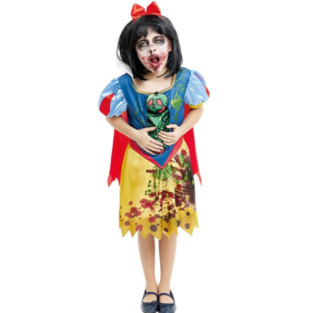Disfraz de Princesa Nieves Zombie niña - Disfraces Halloween