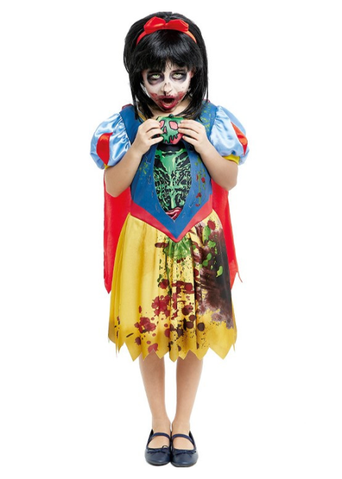 Disfraz Blancanieves Zombie Infantil Disfraces Halloween para Niños