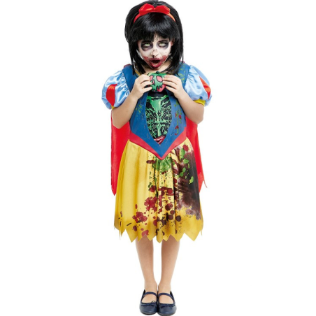 Disfraz de Princesa Nieves Zombie niña - Disfraces Halloween