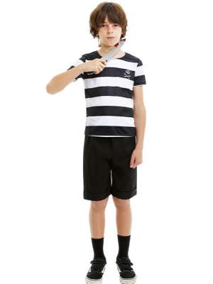 Disfraz de Hijo Familia Addams Calavera Infantil - Disfraces de Halloween