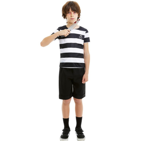 Disfraz de Hijo Familia Addams Calavera Infantil - Disfraces de Halloween