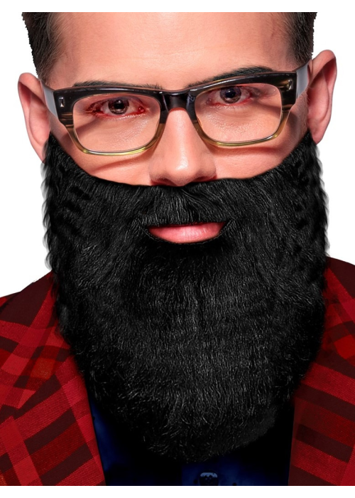 Barba Nagra con Bigote tupida - Barbas y Bigotes Olentzero