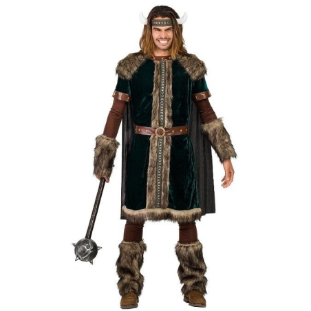 Disfraz De Vikingo Verde Hombre - Disfraces De Barbaros y Vikingos