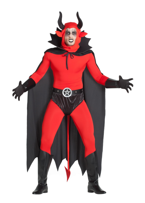 Disfraz de Demonio con Capa y Slip Hombre - Disfraces Halloween Diablos