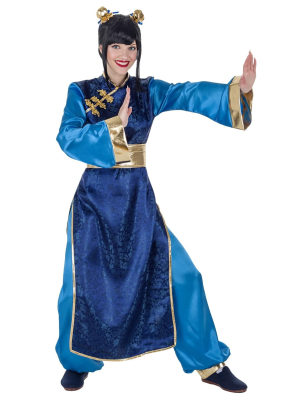 Disfraz de China Guerrera Azul Mujer - Disfraces Bola de Dragón