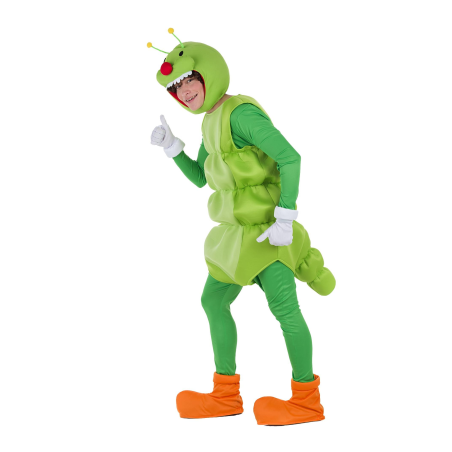 Disfraz de Gusano Verde Adulto - Disfraces Animales