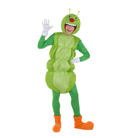 Disfraz de Gusano Verde Adulto - Disfraces Animales