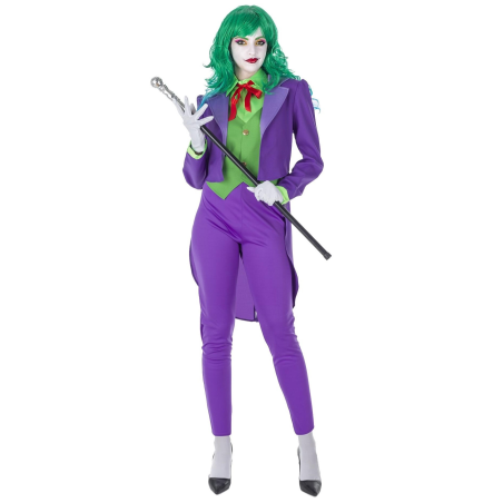 Disfraz de Joker Morado para Mujer - Disfraces Halloween Payasos