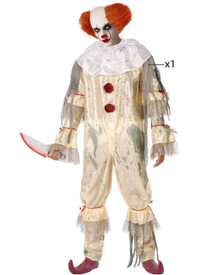 Disfraz De Payaso Asesino IT Hombre - Disfraces de Halloween Pennywise