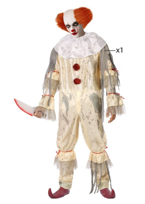 Disfraz De Payaso Asesino IT Hombre - Disfraces de Halloween Pennywise