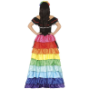 Disfraz de Catrina Largo Colores