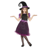 Disfraz de Bruja Morada Brillos Infantil