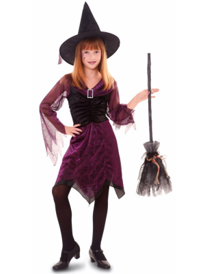 Disfraz de Bruja Morada Infantil