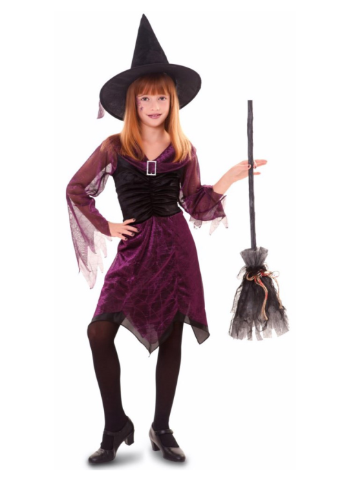 Disfraz de Bruja Morada Infantil
