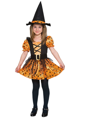 Disfraz de Bruja Calabazas Infantil