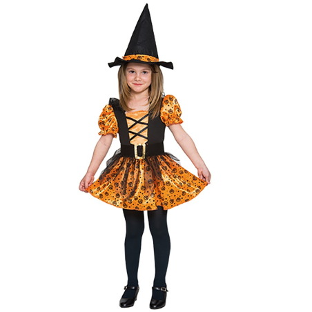 Disfraz de Bruja Calabazas Infantil