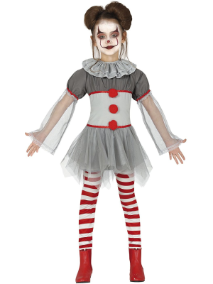 Disfraz De Payasa Asesina IT gris Infantil - Disfraces de Halloween Pennywise