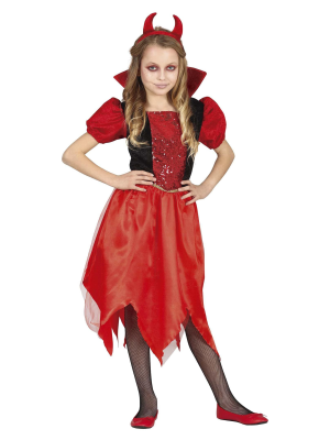 Costume female Devil Disco kids