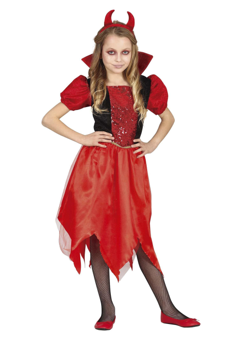 Costume female Devil Disco kids