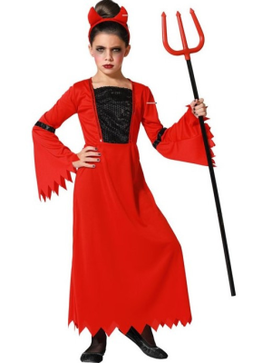 Costume female Devil Disco kids
