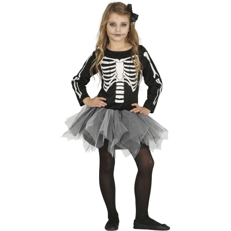 Disfraz de Esqueleto Tutu Niña