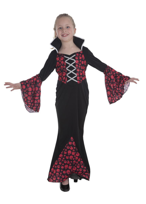 Disfraz de Vampiresa Calaveras Infantil