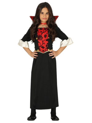 Disfraz de Vampiresa Flores Roja Infantil