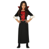 Fantasia de Vampira Gótica Vermelha Infantil