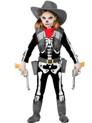 Disfraz de Esqueleto vaquero infantil