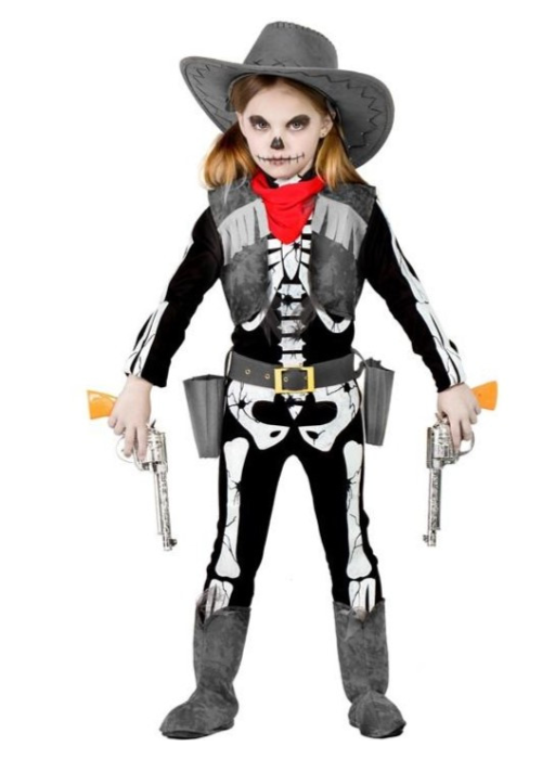 Disfraz de Esqueleto vaquero infantil