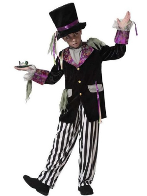 Disfraz de Sombrerero Loco Morado Infantil