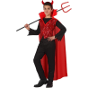 Disfraz de Diablo Con Capa y Lentejuelas Infantil