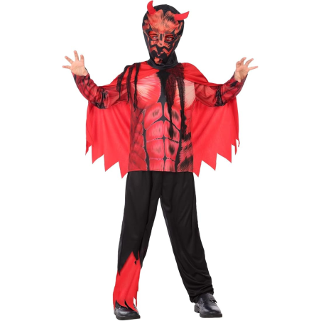 Disfraz de Diablo Con Capa y Mascara  Infantil