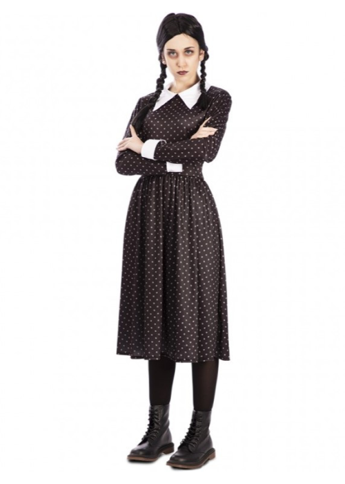 Disfraz de Miércoles para Mujer - Disfraces de la Familia Addams