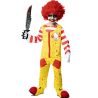 Disfraz de Payaso Asesino Burger infantil