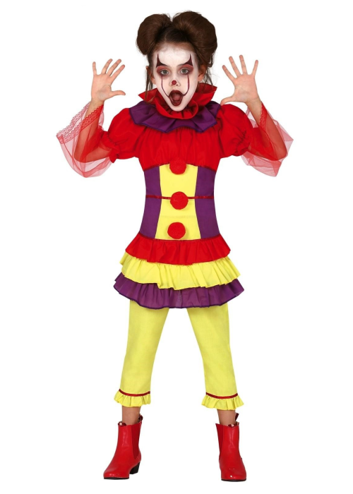 Disfraz De Payasa Asesina IT Infantil - Disfraces de Halloween Pennywise