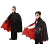 Capa Negra y Roja picos Infantil