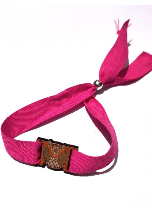 Pulsera Marijaia Madera Rosa - Euskal Jantziak