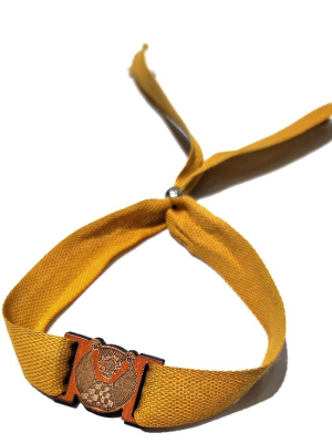 Pulsera Marijaia Madera Amarilla - Euskal Jantziak