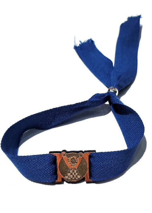 Pulsera Marijaia Madera Azul - Euskal Jantziak